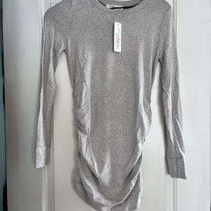 Pink Blush Maternity Grey Long Sleeve Top